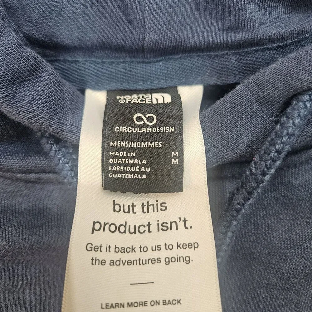 The North Face Men's Blue Pullover‎ Hoodie Size M Medium Never Stop Exploring